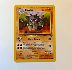 Pokemon TCG Rhydon Jungle 45/64 Regular 1st Edition Uncommon MP - Image 1