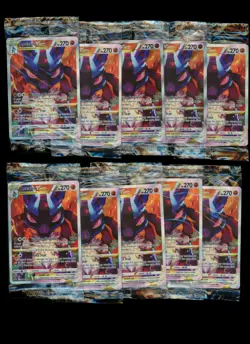 SEALED LOT (10) - Pokemon Crown Zenith ETB Lucario VSTAR SWSH291 Promo - Image 1