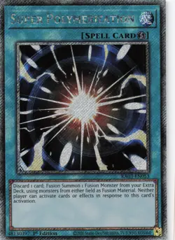 Yugioh Super Polymerization RA03-EN053 - Platinum Secret Rare - Image 1