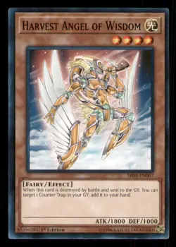 Yugioh Harvest Angel of Wisdom #SR05-EN007 Structure Deck: Wave of Light LP - Image 1
