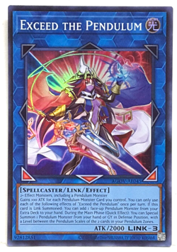 Yugioh Asian-English Exceed the Pendulum AGOV-AE045 Super Rare - Image 1