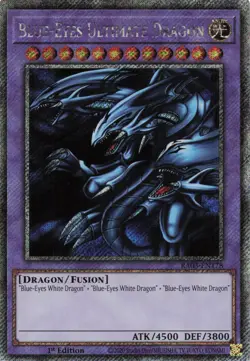 Yugioh Blue Eyes Ultimate Dragon RA03-EN178 - - Platinum Secret Rare - Image 1