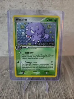 Weezing 51/107 EX Deoxys Stamped Holo Pokemon Card WOTC NM - M - Image 1
