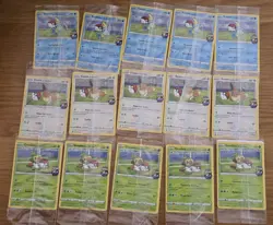 15x Eevee Sobble Grookey Pokemon On the Ball Promo Card Futsal Edition Sealed L4 - Image 1