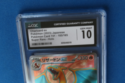 2023 POKEMON JAPANESE POKEMON CARD 151 CHARIZARD EX SUPER ART RARE HOLO CGC 10 - Image 2