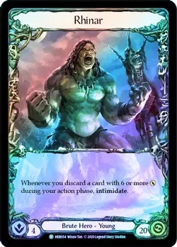 FAB COLD FOIL Rhinar (Farewell) (Extended Art) - Promotional Cards Card # 054 - Image 1