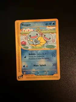 LIGHTLY PLAYED (LP) Wooper 117/147 Aquapolis Non-Holo Pokemon Card 2002 - Image 1
