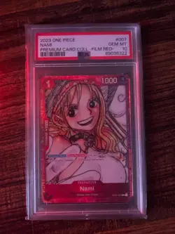2023 One Piece, Nami, Premium Card Collection Film Red, #007, PSA 10 GEM MINT - Image 1