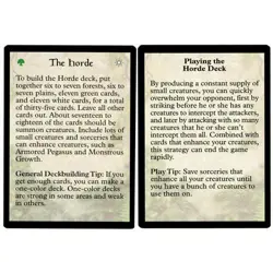 MTG {The Horde Strategy Card Version 1} - Portal #T10 - Image 1