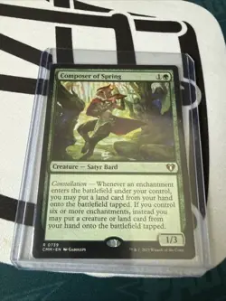 Composer of Spring #739 Commander Masters CMM Magic: The Gathering Card - Image 1
