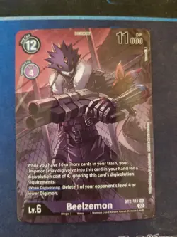 Digimon - BT2-111 SEC Beelzemon Alternate Art (Alt Art) Card NM - Image 1