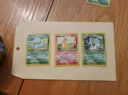 Pokemon Cards Charmander, Beedrill, Bulbasaur Base Set - Image 1
