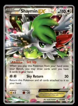 Shaymin EX 77/108 2015 World Championship Pokemon Card - Image 1