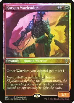 MTG FOIL Kargan Warleader (Promo Pack) (Zendikar Rising) - Promo #391 - Image 1