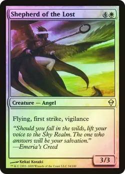 MTG FOIL Shepherd of the Lost - Zendikar #34 - Image 1