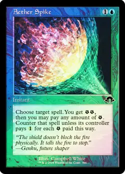 MTG FOIL Aether Spike Retro Frame - Modern Horizons 3 #398 - Image 1