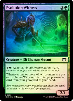 MTG FOIL Evolution Witness - Modern Horizons 3 #151 - Image 1