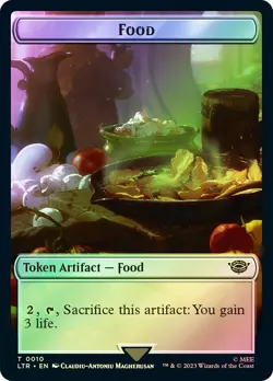 MTG FOIL {Food Token} (#010) // {Orc Army Token} (#005) - The Lord of the Rings - Image 1
