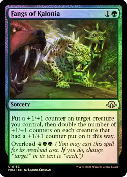 MTG FOIL Fangs of Kalonia - Modern Horizons 3 #153 - Image 1