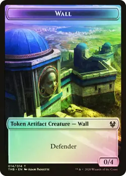 MTG FOIL {Wall Token} // {Satyr Token} - Theros Beyond Death #T14T09 - Image 1