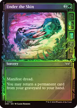 MTG FOIL Under the Skin Showcase - Duskmourn: House of Horror #323 - Image 1
