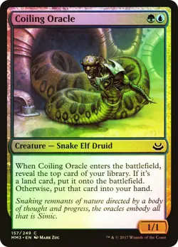 MTG FOIL Coiling Oracle - Modern Masters 2017 #157 - Image 1
