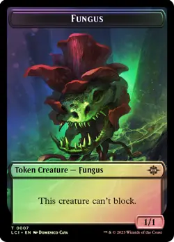 MTG FOIL {Fungus Token} // {Treasure Token} (#018) - The Lost Caverns of Ixalan - Image 1