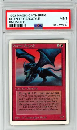 Granite Gargoyle - UNLIMITED - PSA 9 (POP 7) - RESERVED LIST Magic MTG - Image 1