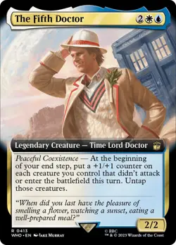 MTG The Fifth Doctor Extended Art - Doctor Who Commander #413 - Image 1