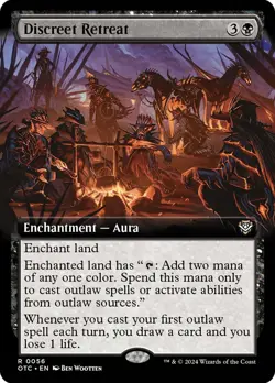 MTG Discreet Retreat Extended Art - Outlaws of Thunder Junction Commander #056 - Image 1