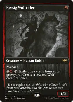 MTG Kessig Wolfrider - Innistrad: Double Feature #432 - Image 1