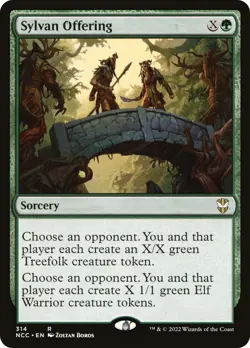 MTG Sylvan Offering - Streets of New Capenna Commander #314 - Image 1