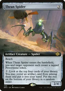MTG Thran Spider Extended Art - The Brothers' War #368 - Image 1