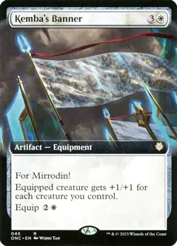 MTG Kemba's Banner Extended Art - Phyrexia: All Will Be One Commander #045 - Image 1