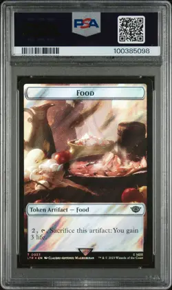 MTG Orc Army (0019) Double-Sided Token Surge Foil Lord Of The Rings PSA 8 POP 1 - Image 2