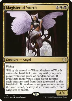 MTG Magister of Worth - Commander 2021 #223 - Image 1