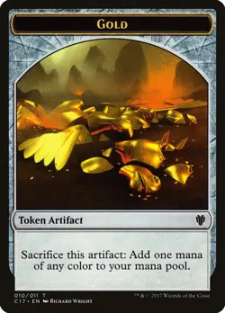 MTG {Gold Token} // {Zombie Token} - Commander 2017 #T10T5 - Image 1