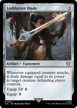 MTG Lothlorien Blade - The Lord of the Rings Commander #077 - Image 1
