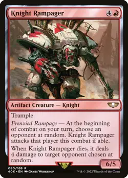 MTG Knight Rampager - Warhammer 40,000 Commander #080 - Image 1