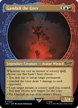 MTG Gandalf the Grey 322 Showcase - The Lord of the Rings #322 - Image 1