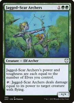 MTG Jagged-Scar Archers - Kaldheim Commander #065 - Image 1