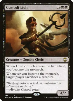 MTG Custodi Lich - Streets of New Capenna Commander #244 - Image 1