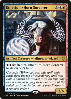 MTG Etherium-Horn Sorcerer - Commander 2017 #171 - Image 1