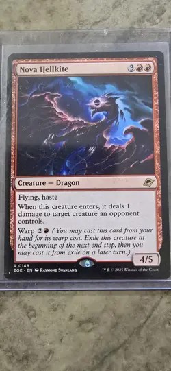 Nova Hellkite Edge of Eternities Regular Creature Dragon Rare MTG NM - Image 1