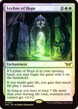 MTG FOIL Leyline of Hope - Duskmourn: House of Horror #018 - Image 1