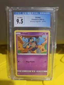 2017 Golett 43/73 Shining Legends Regular -Pokemon Card CGC 9.5 - Image 1