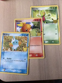 Pokemon Jumbo Cards Promo TCG Pokemon Mudkip Treecko Torchic - Image 1