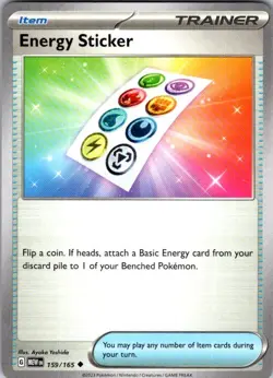 Pokemon | SV: Scarlet & Violet 151 | Energy Sticker | 159/165 | Normal | NM - Image 1