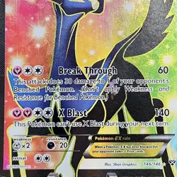 Xerneas EX 146/146 Full Art Ultra Rare Holo Pokemon TCG XY Base Set 2014 LP - Image 2