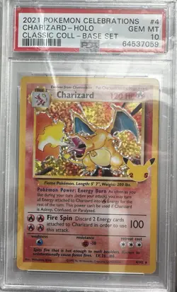 2021 Pokemon Celebrations Classic Collection Charizard Holo #4/102 PSA 10 - Image 1